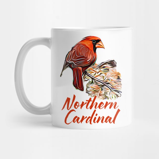 Northern Cardinal Red by Ripples of Time